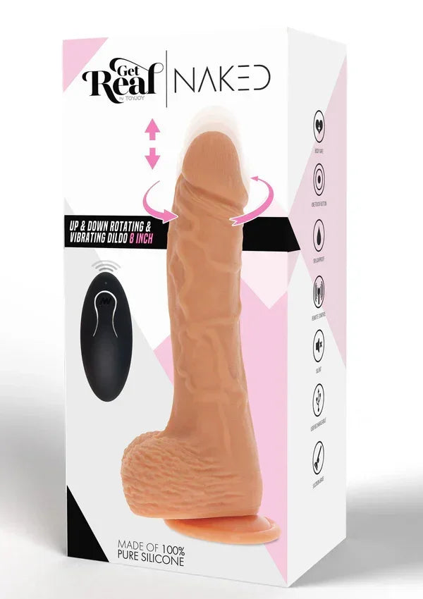 GetRealUp_DownRotatingVibratingDildobyToyJoy2 @ Happytoys Sexshop: online sex shop for Feeling Happy & Easy 😊 the erotic store owned by a woman