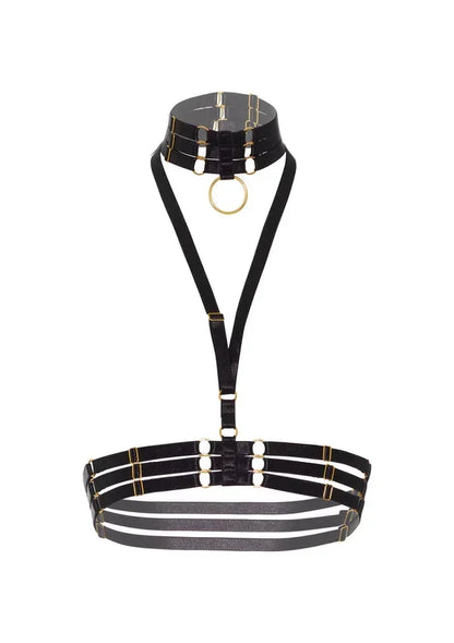HalterHarnessPlusO-RingCollarbyKinkyDiva3 @ Happytoys Sexshop: online sex shop for Feeling Happy & Easy 😊 the erotic store owned by a woman