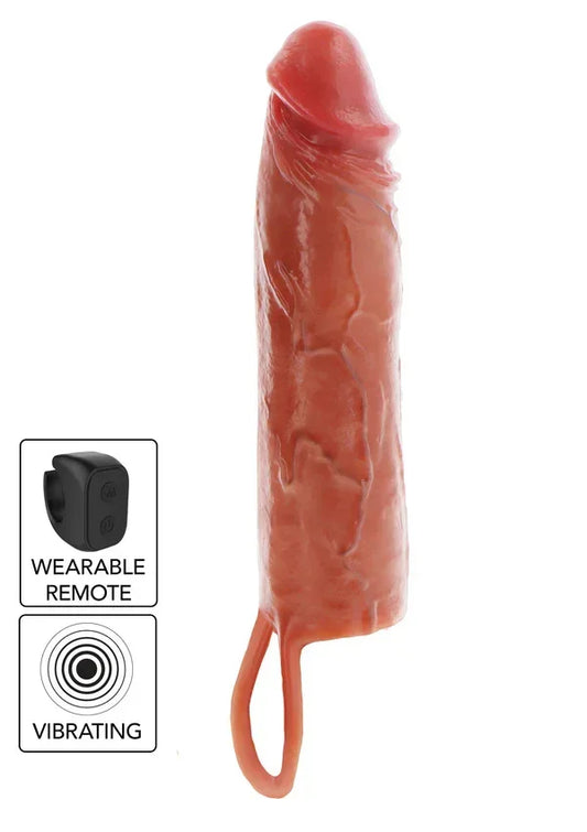 HydratedSkinPenisSiliconeSleeveVibrating20cmbyToyJoy1 @ Happytoys Sexshop: online sex shop for Feeling Happy & Easy 😊 the erotic store owned by a woman