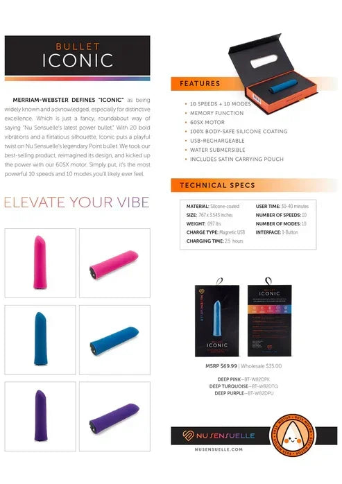 IconicBulletbyNuSensuelle6 @ Happytoys Sexshop: online sex shop for Feeling Happy & Easy 😊 the erotic store owned by a woman