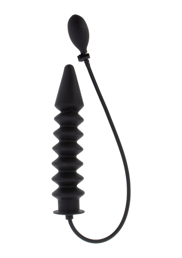 Inflatable Ribbed Plug Expert Buttplug by Hidden Desire Extreme
