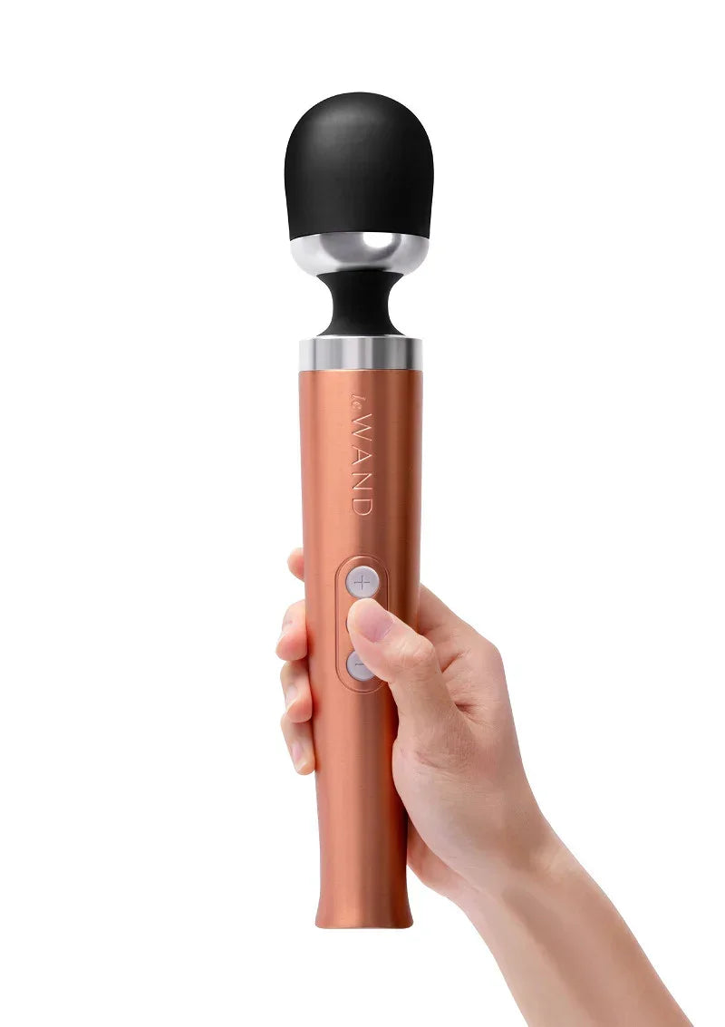 LeWandDieCastRechargeableVibratingMassager_rosegold_3 @ Happytoys Sexshop: online sex shop for Feeling Happy & Easy 😊 the erotic store owned by a woman
