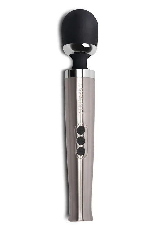 LeWandDieCastRechargeableVibratingMassager_silver_1 @ Happytoys Sexshop: online sex shop for Feeling Happy & Easy 😊 the erotic store owned by a woman