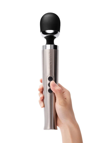 LeWandDieCastRechargeableVibratingMassager_silver_3 @ Happytoys Sexshop: online sex shop for Feeling Happy & Easy 😊 the erotic store owned by a woman