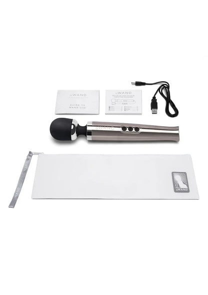 LeWandDieCastRechargeableVibratingMassager_silver_7 @ Happytoys Sexshop: online sex shop for Feeling Happy & Easy 😊 the erotic store owned by a woman