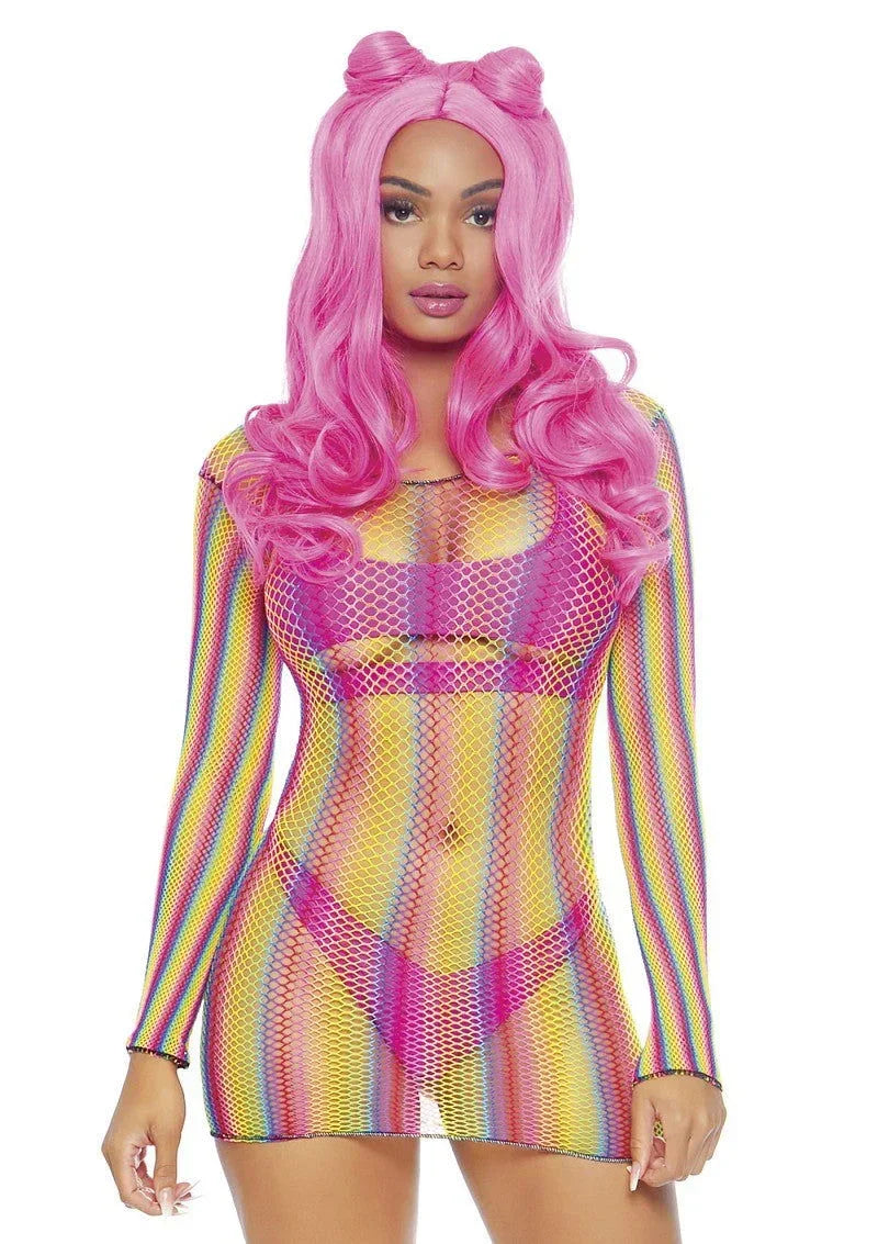 Leg-Avenue-Rainbow-fishnet-mini-dress-Happytoys-Sexshop-liever-Happy-dan-Easy-2956 @ Happytoys Sexshop: online sex shop for Feeling Happy & Easy 😊 the erotic store owned by a woman