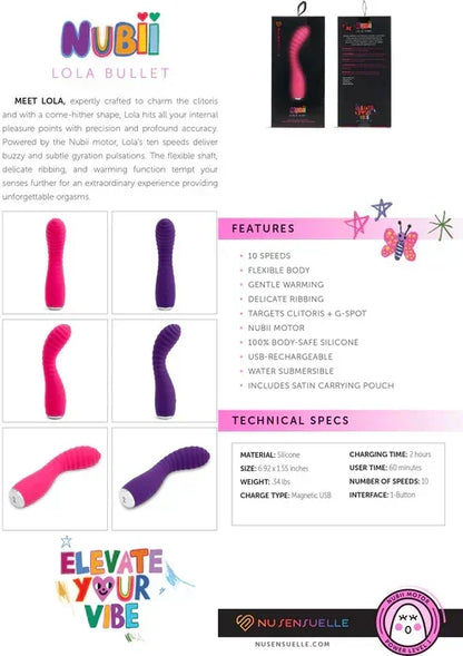 LolaFlexibleWarmingVibratorbyNuSensuelle14 @ Happytoys Sexshop: online sex shop for Feeling Happy & Easy 😊 the erotic store owned by a woman