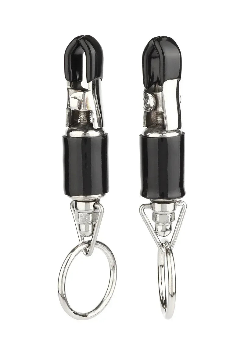 Mr.SteelBarrelTitClampsWithRing2 @ Happytoys Sexshop: online sex shop for Feeling Happy & Easy 😊 the erotic store owned by a woman
