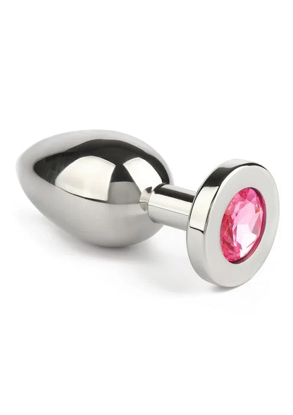 Mr.SteelJewledButtPlugMedium_Pink_1 @ Happytoys Sexshop: online sex shop for Feeling Happy & Easy 😊 the erotic store owned by a woman