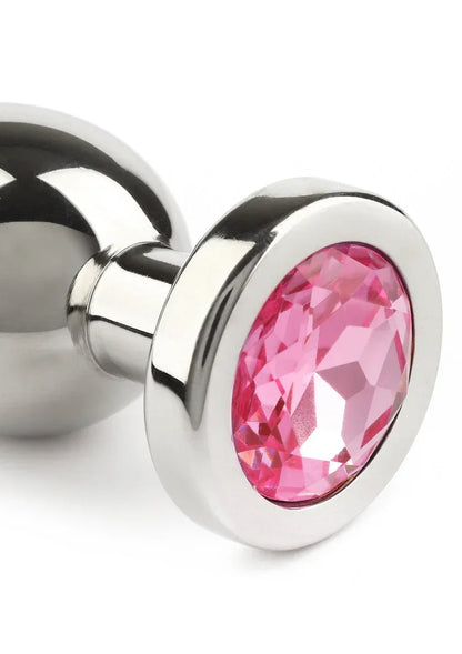 Mr.SteelJewledButtPlugSmall_Pink_4 @ Happytoys Sexshop: online sex shop for Feeling Happy & Easy 😊 the erotic store owned by a woman