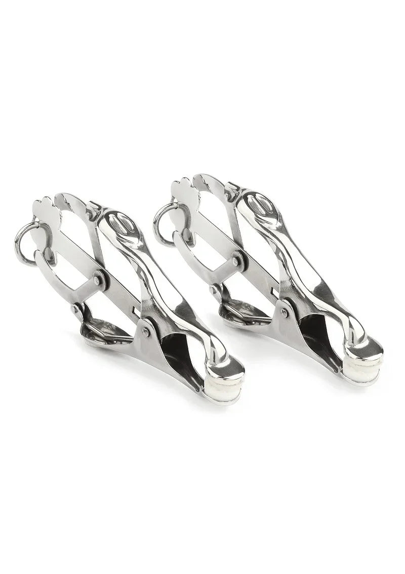 Mr.SteelSqueezerNippleClampsWRing1 @ Happytoys Sexshop: online sex shop for Feeling Happy & Easy 😊 the erotic store owned by a woman
