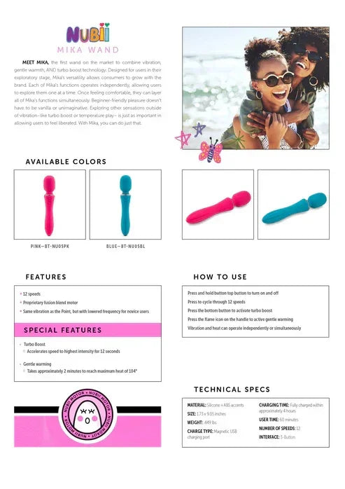 NubiiMikaWandbyNuSensuelle8 @ Happytoys Sexshop: online sex shop for Feeling Happy & Easy 😊 the erotic store owned by a woman