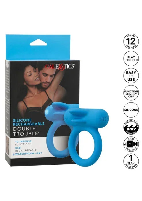 RechargeableDoubleTroublebyCalExotics4 @ Happytoys Sexshop: online sex shop for Feeling Happy & Easy 😊 the erotic store owned by a woman