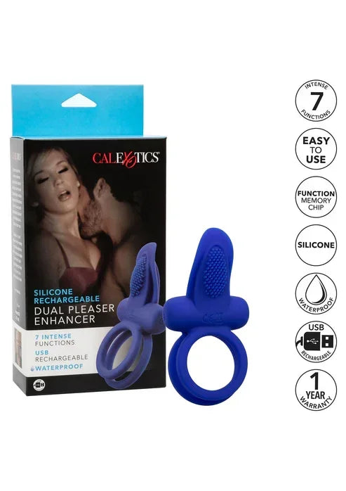 SiliconeRechargeableDualPleaserEnhancerbyCalExotics4 @ Happytoys Sexshop: online sex shop for Feeling Happy & Easy 😊 the erotic store owned by a woman