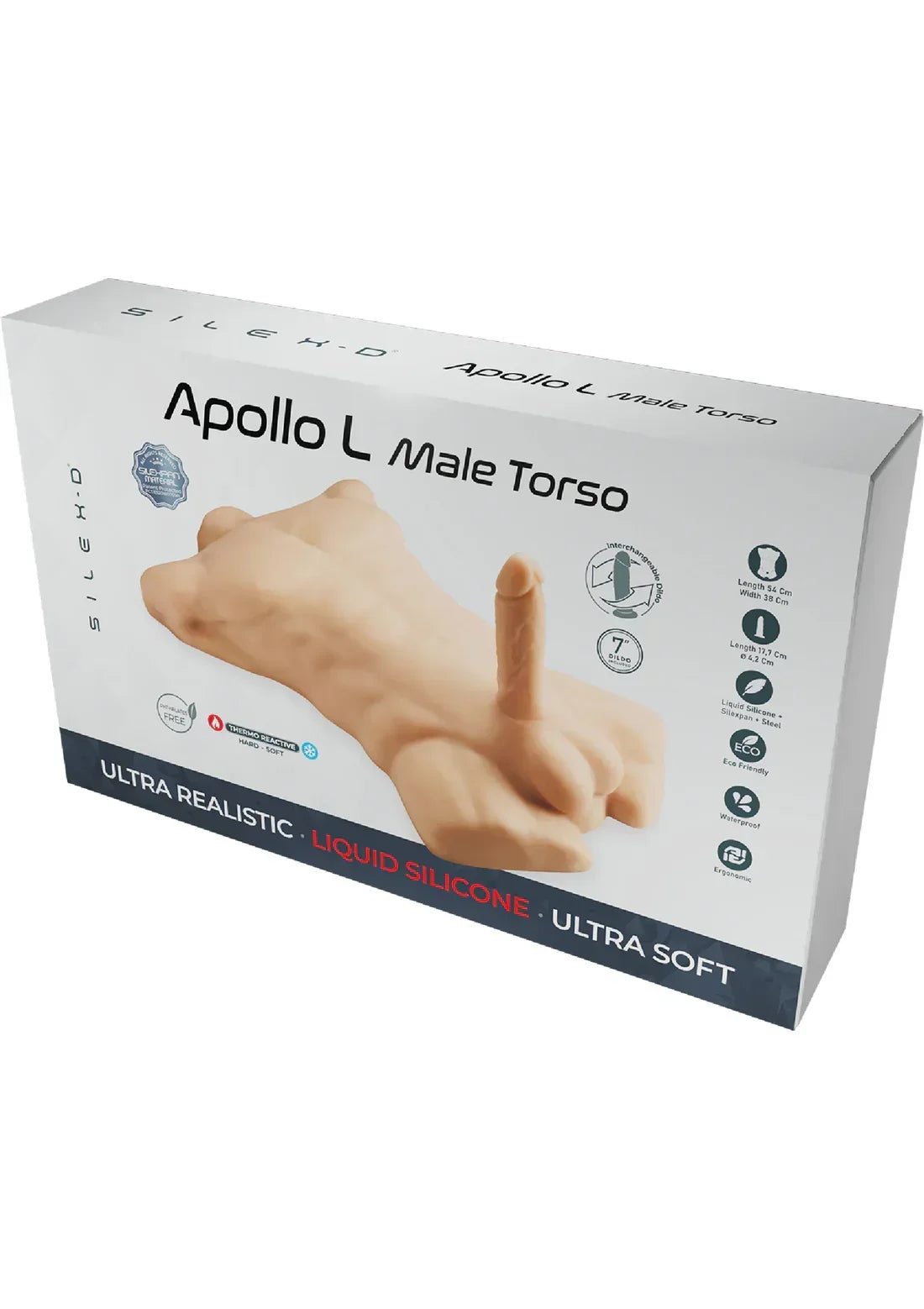 SiliconeTorsoLargebySilex-D2 @ Happytoys Sexshop: online sex shop for Feeling Happy & Easy 😊 the erotic store owned by a woman