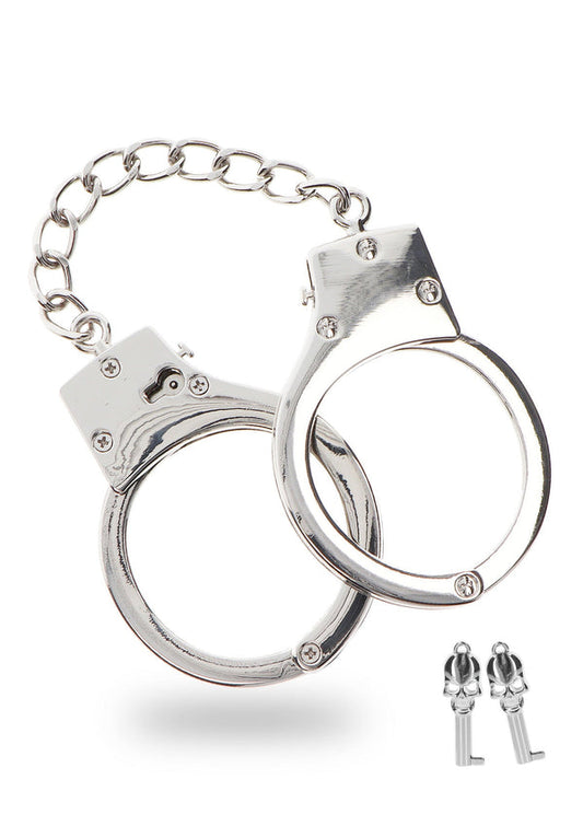 Silver Plated BDSM Handcuffs by Taboom Luxury Bondage Essentials
