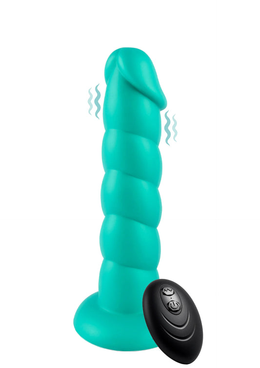 Bestel: Spiral Tease Vibrating Dong Silicone S by Playhouse Rogue - vibrators bij Happytoys.nl, happytoys.be, Happytoys.ae: erotische sex webshop | liever Happy dan Easy ⭐⭐⭐⭐⭐
