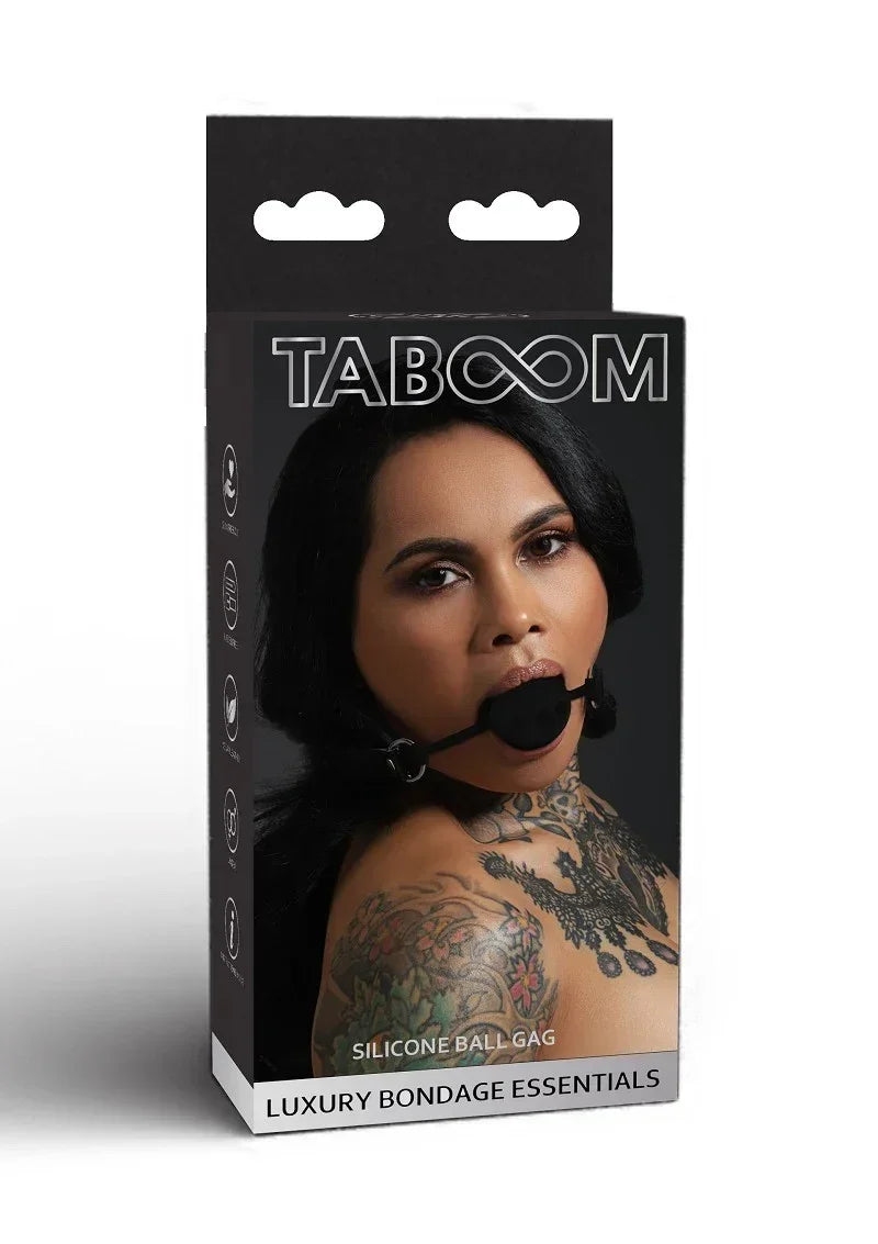 TaboomBondageEssentialsSiliconeBallGag3 @ Happytoys Sexshop: online sex shop for Feeling Happy & Easy 😊 the erotic store owned by a woman