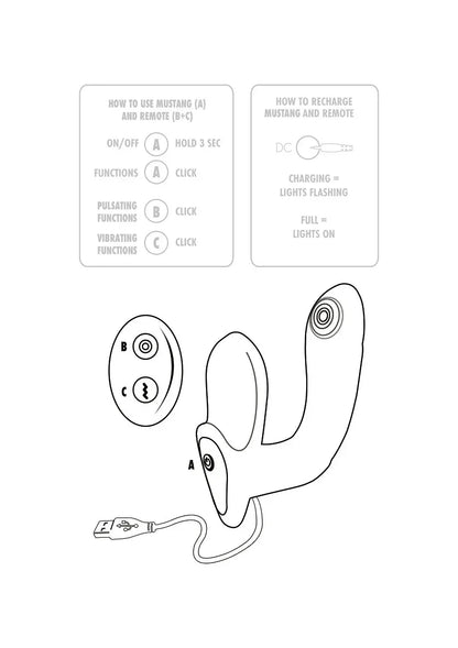 ToyJoyDesignerEditionMustangProstateMassager9 @ Happytoys Sexshop: online sex shop for Feeling Happy & Easy 😊 the erotic store owned by a woman