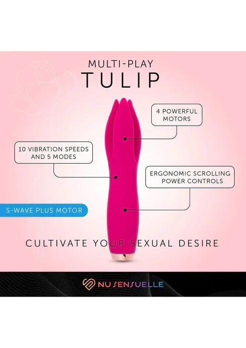 TulipMulti-PlayVibratorbyNuSensuelle10 @ Happytoys Sexshop: online sex shop for Feeling Happy & Easy 😊 the erotic store owned by a woman
