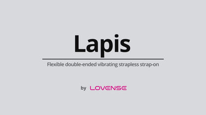 Lapis strapless double dildo by Lovesense