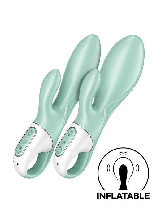 satisfyer-air-pump-bunny-5-inflatable-rabbit-vibrator-with-app-control-mint_11 @ Happytoys Sexshop: online sex shop for Feeling Happy & Easy 😊 the erotic store owned by a woman