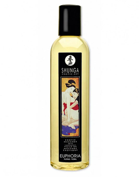 shunga-massage-oil-euphoria-floral-250-ml_01_a3fb94a0-1bfd-4312-aace-90cb952355be @ Happytoys Sexshop: online sex shop for Feeling Happy & Easy 😊 the erotic store owned by a woman
