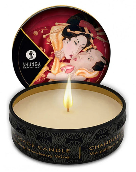 shunga-mini-massage-candle-sparkling-strawberry-wine-30-ml_01_1164bf6c-7c8a-41d7-b292-e0b33c82d014 @ Happytoys Sexshop: online sex shop for Feeling Happy & Easy 😊 the erotic store owned by a woman