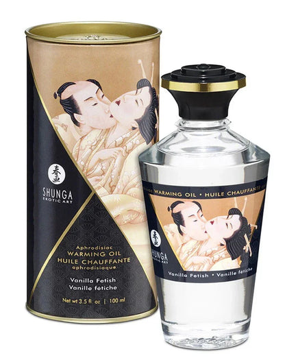 Bestel: Warming Oil - Vanilla Fetish - 100 ml by Shunga - bij Happytoys: de erotische sex webshop | liever Happy dan Easy ⭐⭐⭐⭐⭐